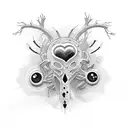 Heart Eye tattoo design idea