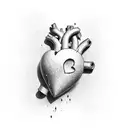 Heart Eye tattoo design idea