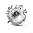 Heart Eye tattoo design idea