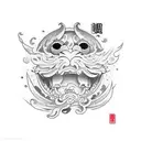 Smoke with Eye tattoo design idea