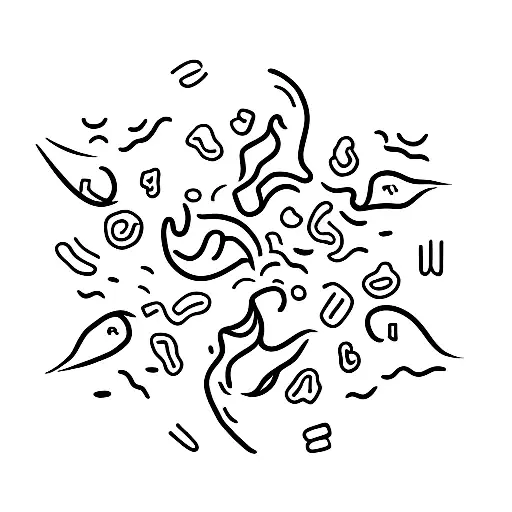 tiny red outline chilli pepper tattoo design idea