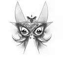 A fetish-inspired tattoo design featuring a seductive vampire in leather attire tattoo design idea