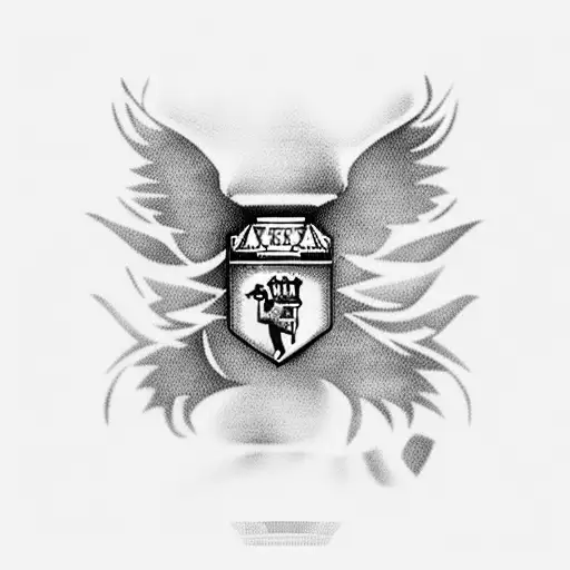 manchester united logo tattoo design idea