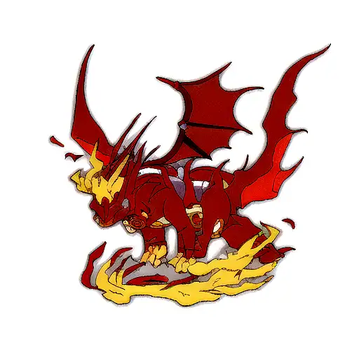 Slifer the sky drgagon ad Kaido king of the beast in dragon form tattoo design idea