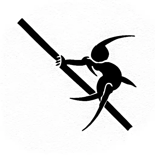 space ninja tattoo design idea