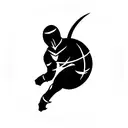 space ninja tattoo design idea