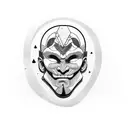 Happy and Sad mask tattoo design idea