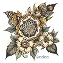 Anita Nermina Adelina Asmir Ermin tattoo design idea