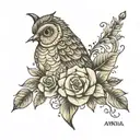 Anita Nermina Adelina Asmir Ermin tattoo design idea