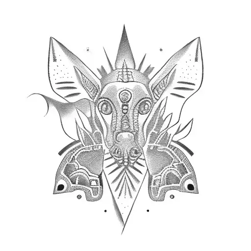 Xoloitzcuintli  tattoo design idea