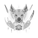 Xoloitzcuintli  tattoo design idea