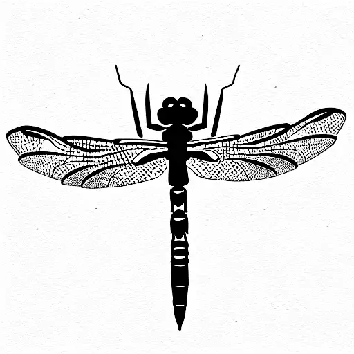Dragonfly tattoo design idea