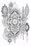 7 chakra symbols representing different tattoo design idea