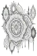 7 chakra symbols representing different tattoo design idea