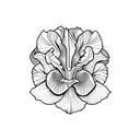 iris parfum tattoo design idea