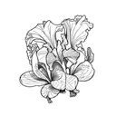 iris parfum tattoo design idea