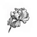 iris plants tattoo design idea