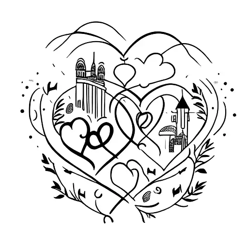love and marriage  tattoo design idea