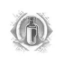 message in a bottle  tattoo design idea