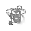 message in a bottle  tattoo design idea