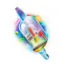 message in a bottle  tattoo design idea