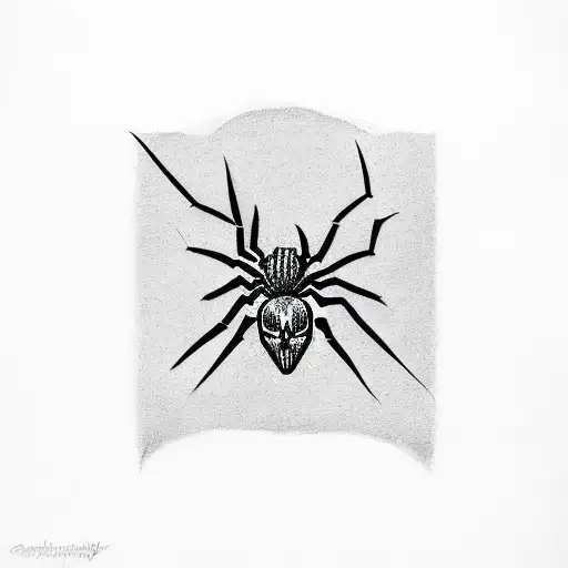 spider eating the punisher logo tattoo design idea