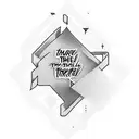 text with 'this too shall pass'  tattoo design idea