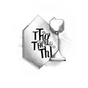 text with 'this too shall pass'  tattoo design idea