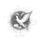 Dove peace tattoo design idea