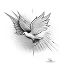 Dove peace tattoo design idea