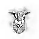 lamb tattoo design idea