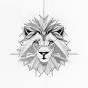 Lion lamb tattoo design idea