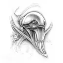 alien vs predator tattoo design idea