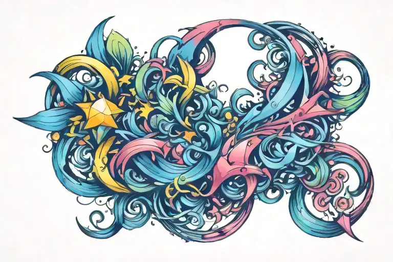 Colourful tattoo tattoo design idea