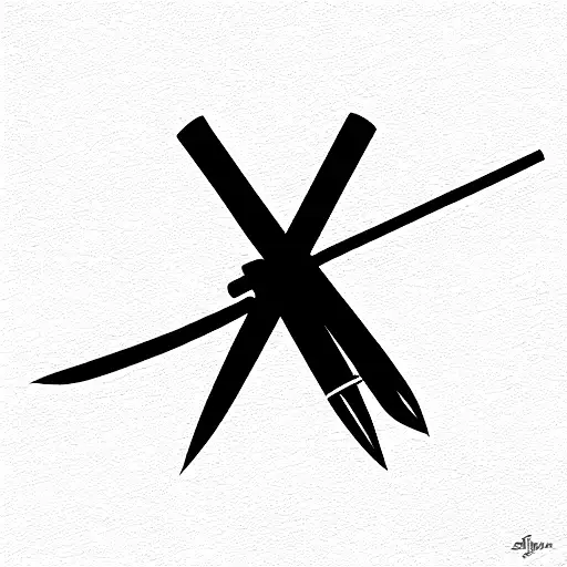 jdm with katana  tattoo design idea