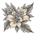 oleander match box tattoo design idea