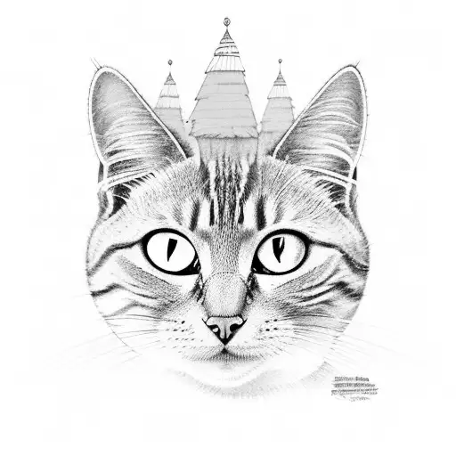 ojo de gato con nombre tutu escrito  tattoo design idea