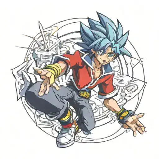 kai hiwatari beyblade phonix tattoo design idea
