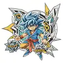 kai hiwatari beyblade phonix tattoo design idea