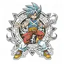 kai hiwatari beyblade tattoo design idea