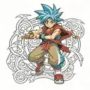 kai hiwatari beyblade tattoo design idea