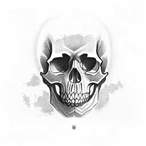 Skull, gorilla tattoo design idea