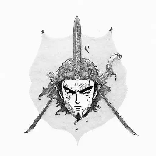 Zoro's Three-Sword Style tattoo design idea