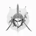 Zoro's Three-Sword Style tattoo design idea