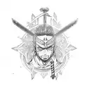 Zoro's Three-Sword Style tattoo design idea