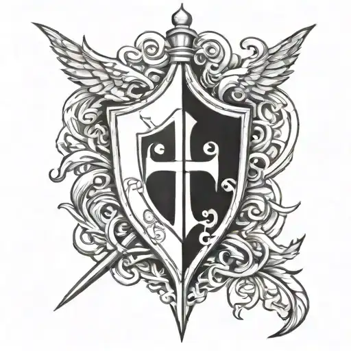 knights Templar tattoo design idea