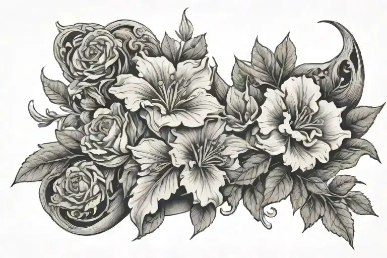 Noah Kahan growing sideways tattoo design idea