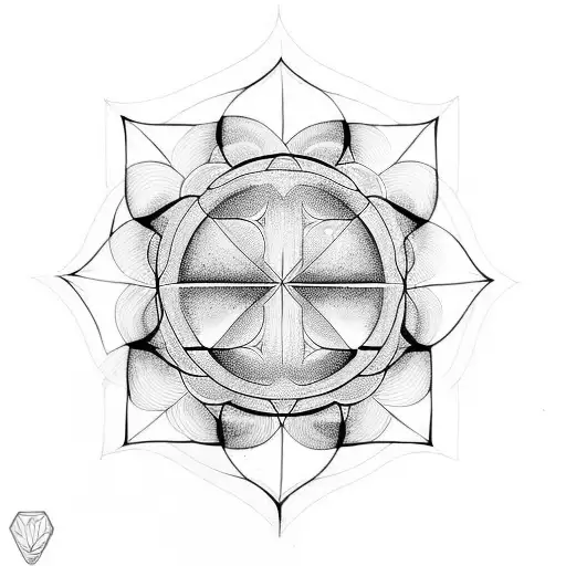 Sacred Geometry tattoo design idea