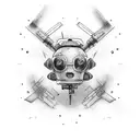 chopper for hightech gick tattoo design idea