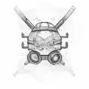 chopper for hightech gick tattoo design idea
